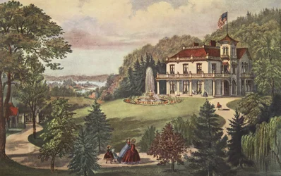 Leben auf dem Land - Abend, veröffentlicht 1862, Currier & Ives